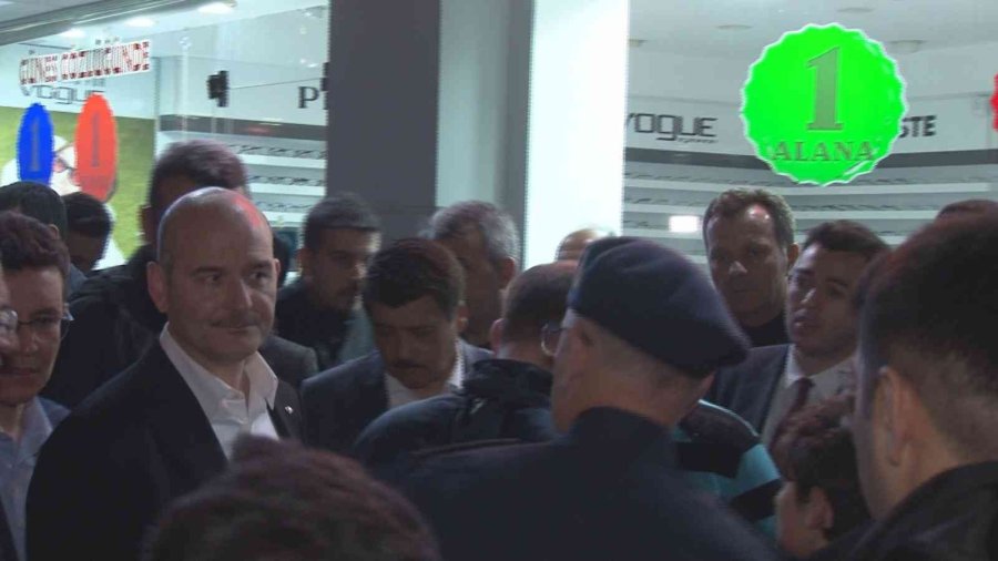 Bakan Soylu’dan Sel Mağduru Esnaflara Ziyaret