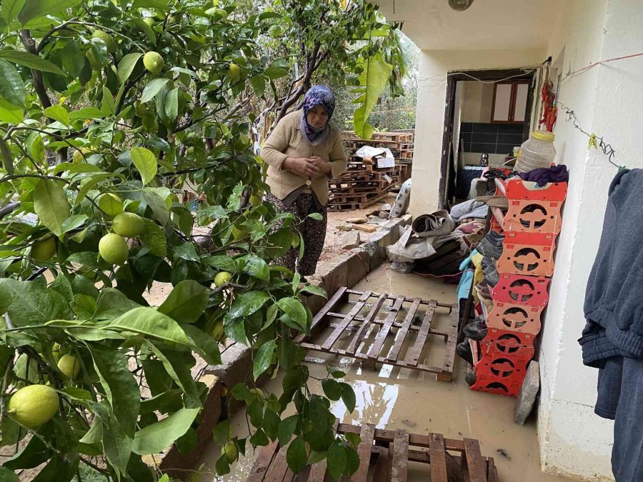 Evi Sular Altında Kalan Yaşlı Teyze Göz Yaşlarına Hakim Olamadı