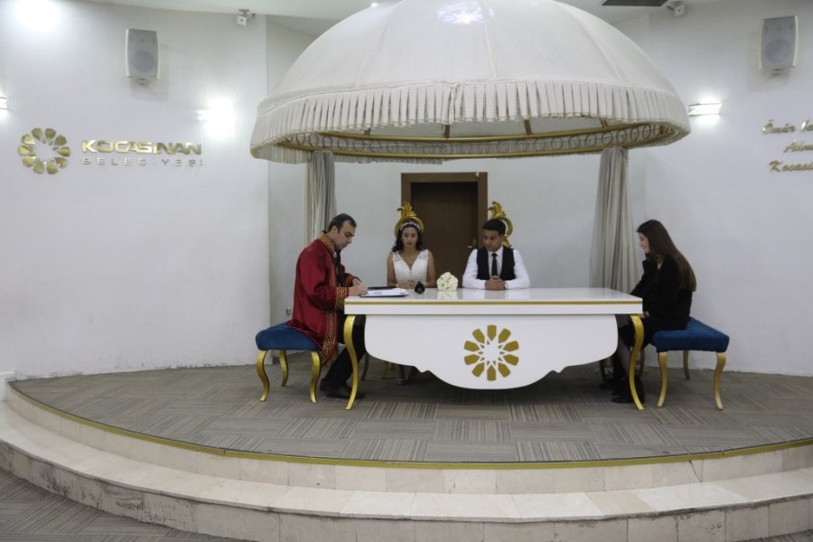 Kocasinan’da Bir Günde 22 Çift, Mutlu Ve Huzurlu Yuvaların Temelini Attı