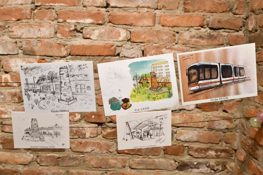Kenti Anlatan Çizimler Sergileniyor