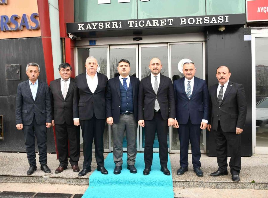 Develi Protokolünden Ktb’ye Ve Damızlık Ve Sığır Yetiştiricileri Birliğine Ziyaret