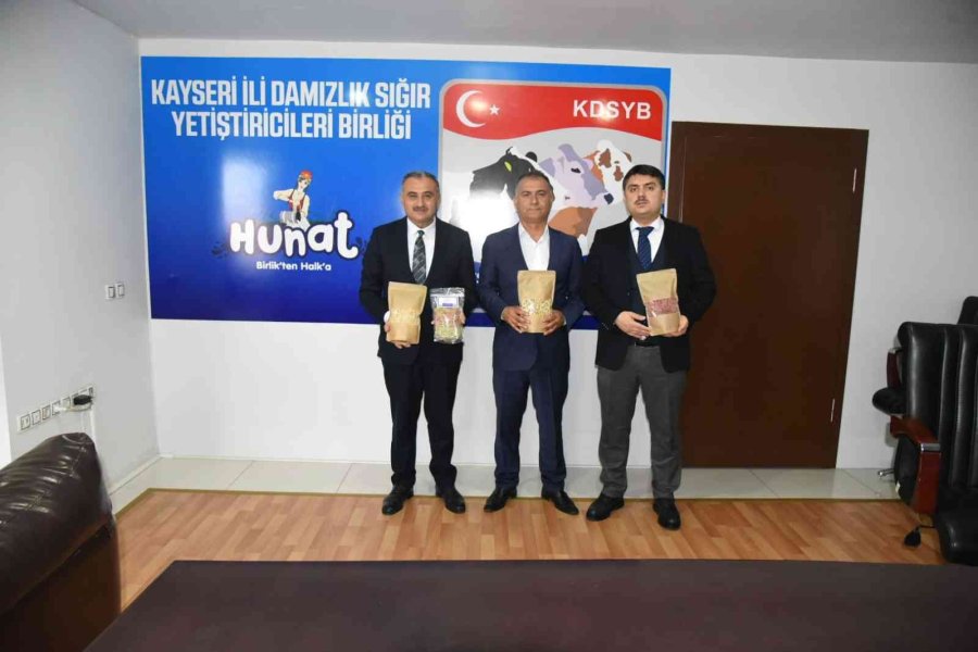 Develi Protokolünden Ktb’ye Ve Damızlık Ve Sığır Yetiştiricileri Birliğine Ziyaret