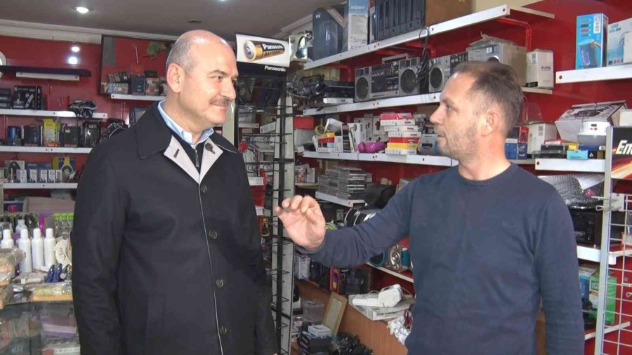 Bakan Soylu’nun Ziyaret Ettiği Sel Mağduru Esnaf: "bu Kadar Hızlı Müdahaleyi Yemin Ederim Görmedim"