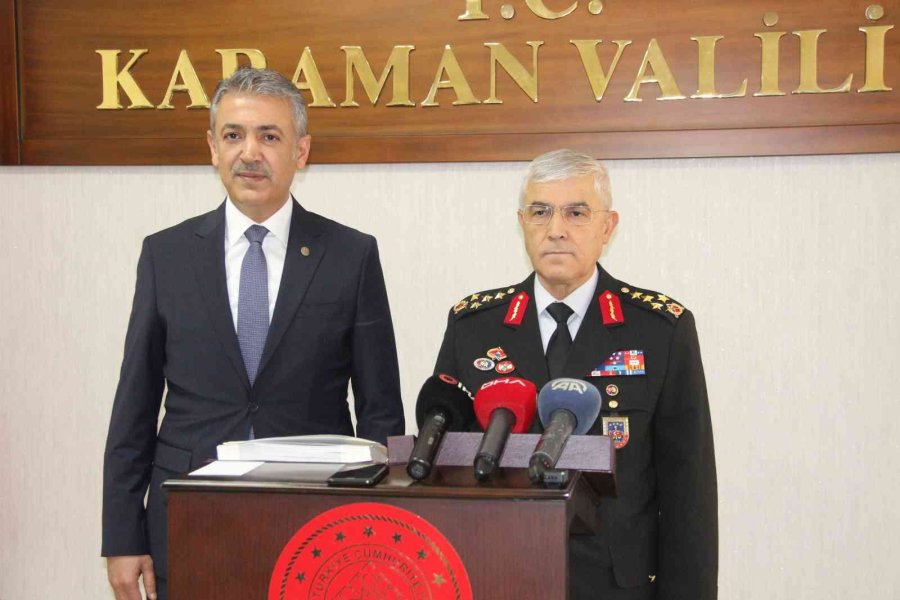 Jandarma Genel Komutanı Orgeneral Arif Çetin’in Karaman’da