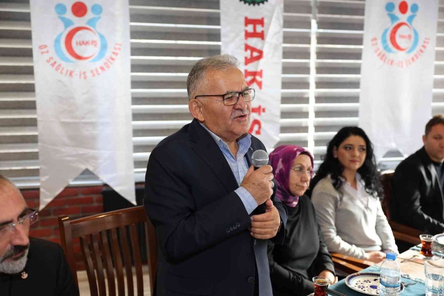 Başkan Büyükkılıç, Öz Sağlık İş Sendikası Üyeleri İle Buluştu