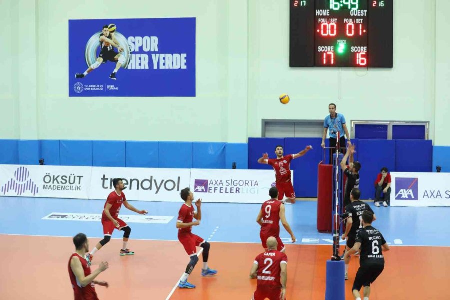 Efeler Ligi: Develi Belediyespor: 1- Hatay Büyükşehir Belediyespor: 3