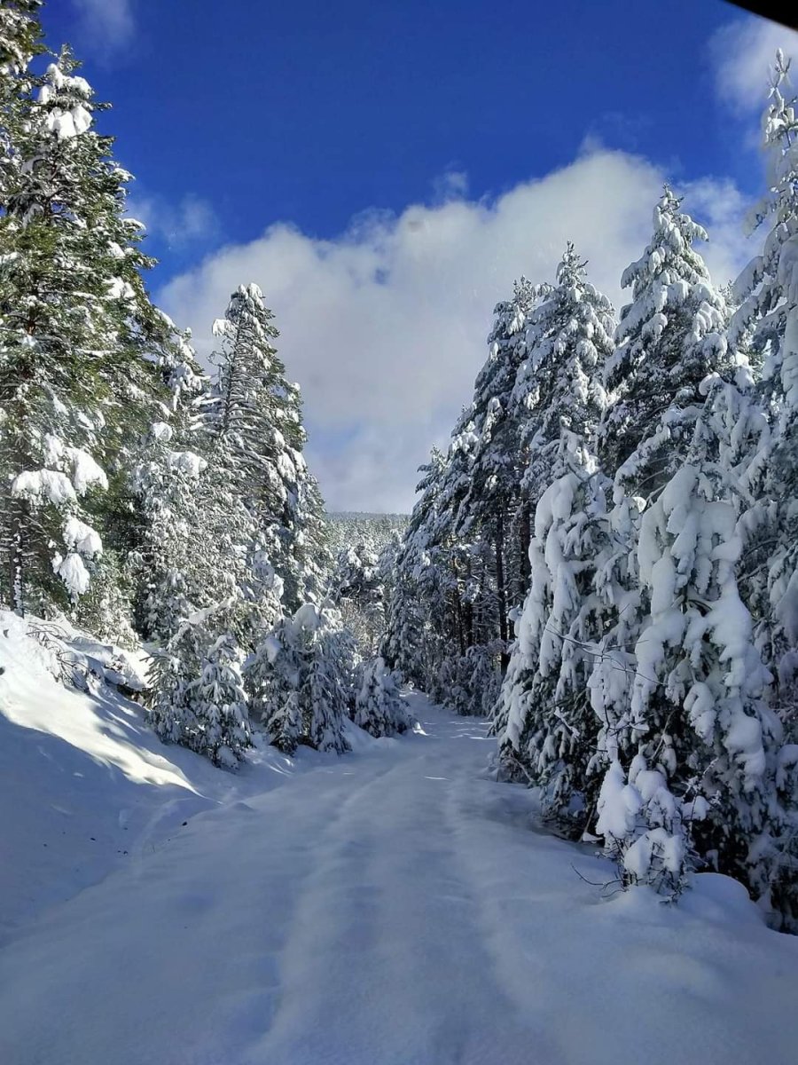 Türkmen Dağı Da Beyaza Büründü