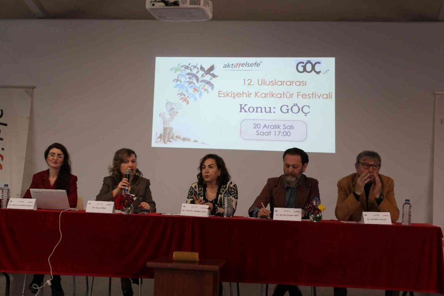 12. Uluslararası Eskişehir Karikatür Festivali’nde ‘göç’ Konusuna Dikkat Çekildi