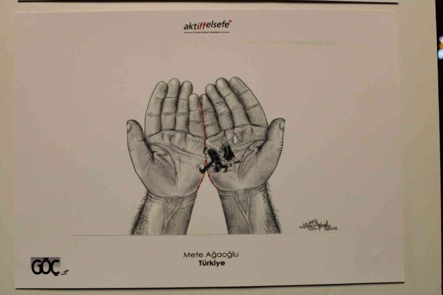 12. Uluslararası Eskişehir Karikatür Festivali’nde ‘göç’ Konusuna Dikkat Çekildi