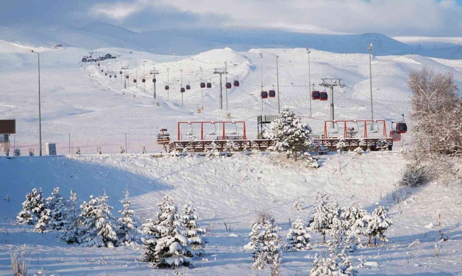 Erciyes’te Kar Kalınlığı 40 Santimi Buldu