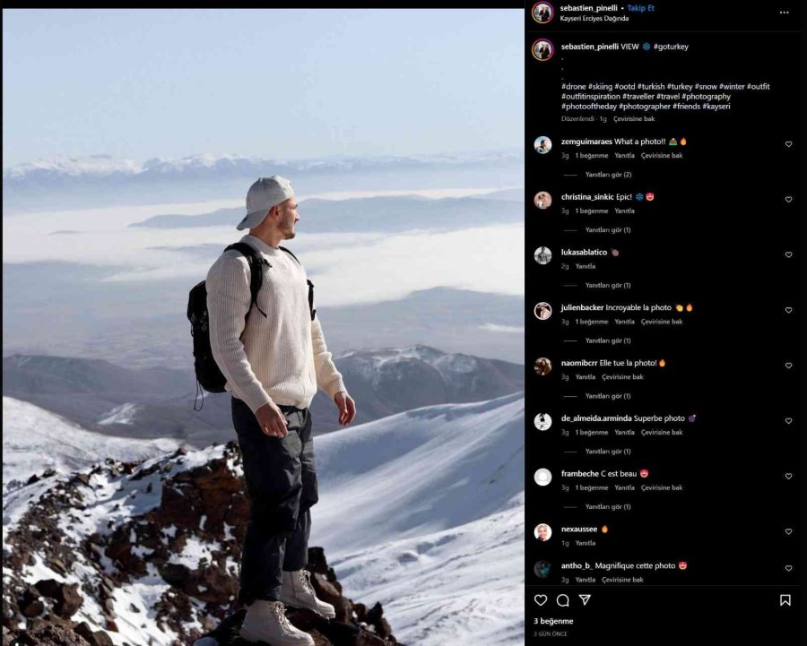 Yabancı Fenomenler Erciyes’e Çıkarma Yaptı