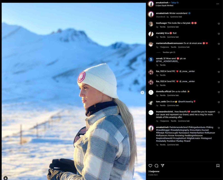 Yabancı Fenomenler Erciyes’e Çıkarma Yaptı