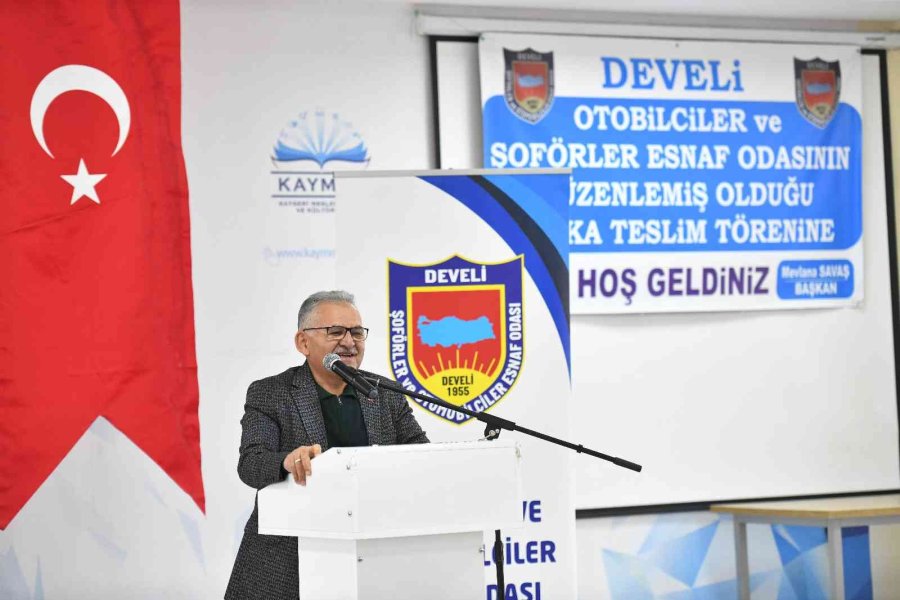 Develi’de Plaka Teslim Töreni Gerçekleştirildi