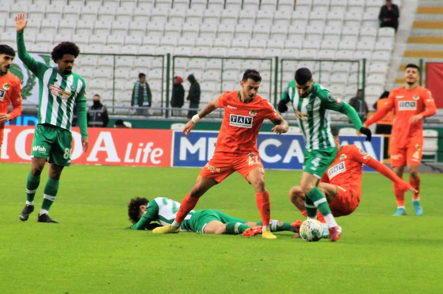 Spor Toto Süper Lig: Konyaspor: 2 - Alanyaspor: 2 (maç Sonucu)