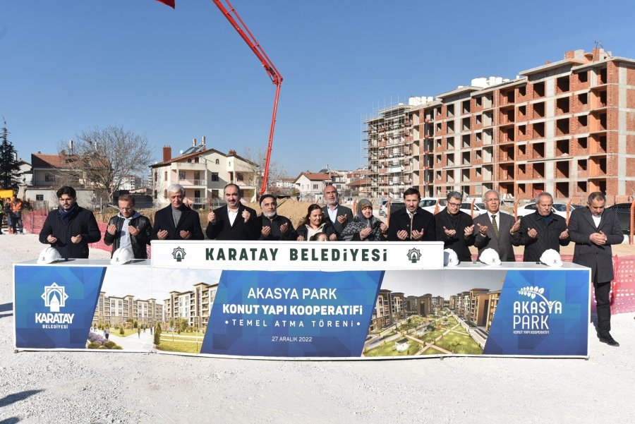 Karatay’da Akasya Park Konut Yapı Kooperatifi’nin Temeli Atıldı