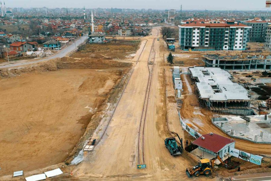 Meram’a Yeni Kazandırılan Caddelerde Çalışmalar Sürüyor