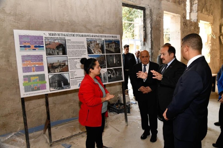Vali Pehlivan, Karamancılar Konağı Restorasyon Çalışmalarını İnceledi