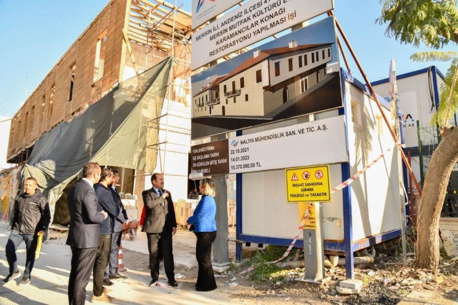 Vali Pehlivan, Karamancılar Konağı Restorasyon Çalışmalarını İnceledi