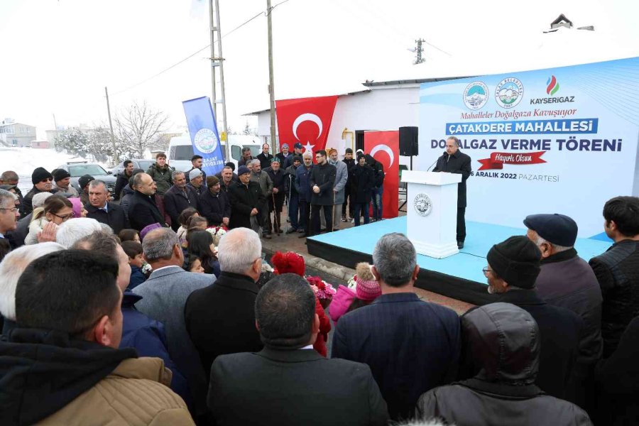 Çatakdere’de Doğalgaz Sevinci