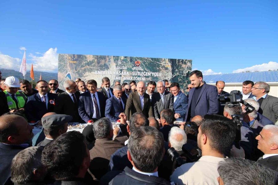 Kasaba-sütleğen Yolunun Temeli Törenle Atıldı