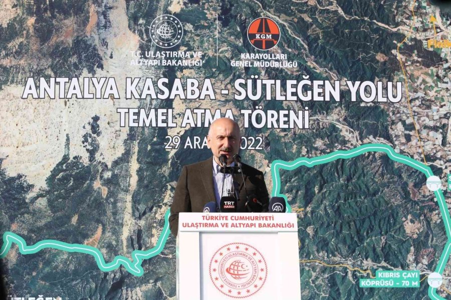 Kasaba-sütleğen Yolunun Temeli Törenle Atıldı