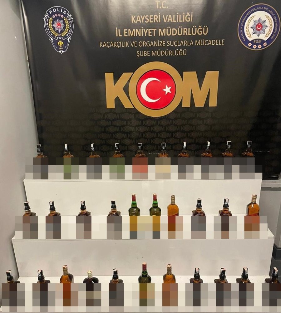 Yılbaşı Öncesi Sahte Alkol Operasyonu: Onlarca Şişe Sahte Alkol Ele Geçirildi