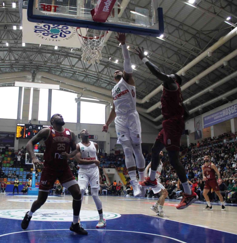 Basketbol Süper Ligi: Konyaspor: 76 - Galatasaray Nef: 73
