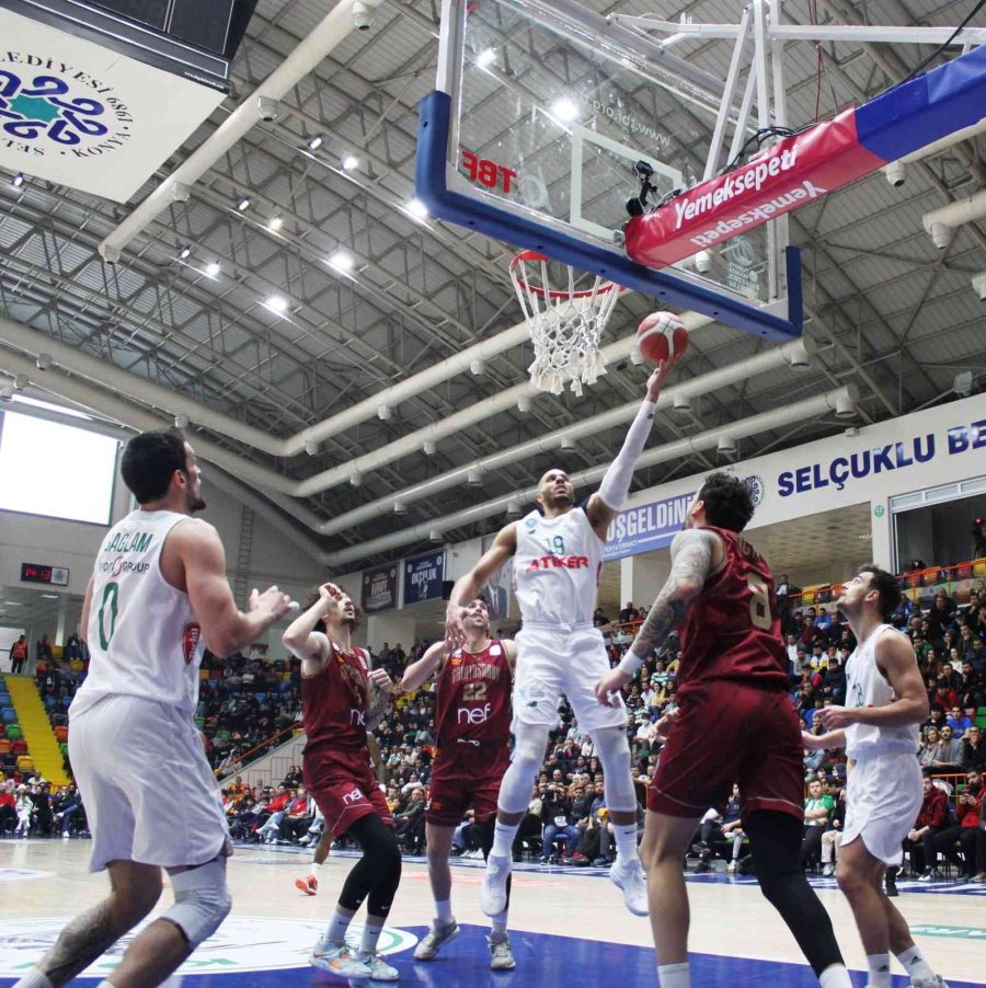 Basketbol Süper Ligi: Konyaspor: 76 - Galatasaray Nef: 73