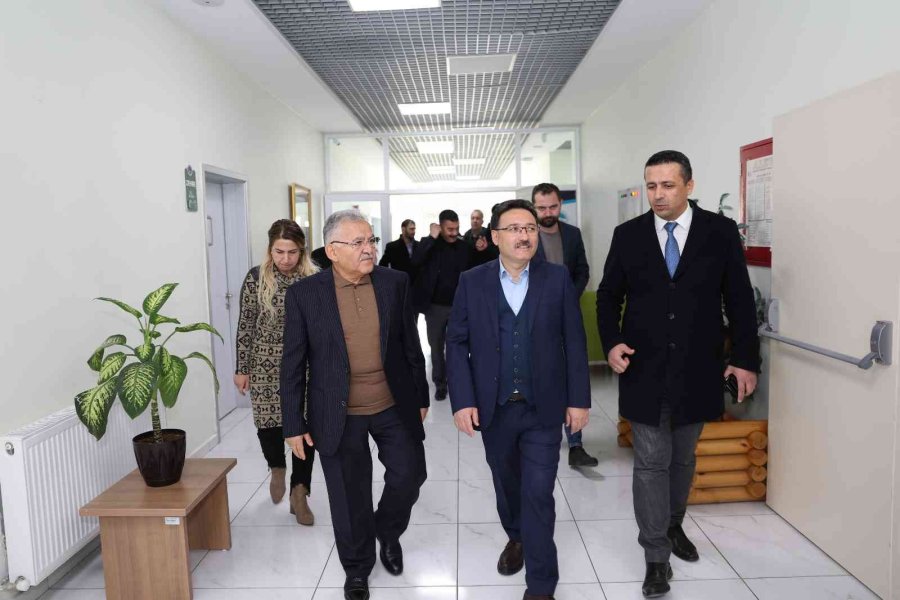 Başkan Büyükkılıç Ve Vali Çiçek’ten ‘insan’ Odaklı Projelere Ziyaret