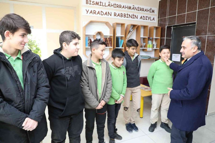 İlçe Protokolünden Numan Cebeci Ortaokulu Öğrencilerine Motivasyon Ziyareti