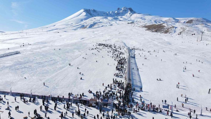 Erciyes 200 Bini Aşkın Turisti Ağırladı