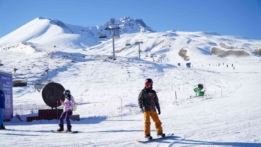 Erciyes 200 Bini Aşkın Turisti Ağırladı