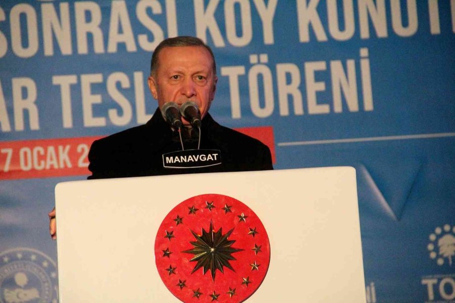 Cumhurbaşkanı Erdoğan’dan Manavgat’ta Yapılan Konutların Hak Sahiplerine Müjde