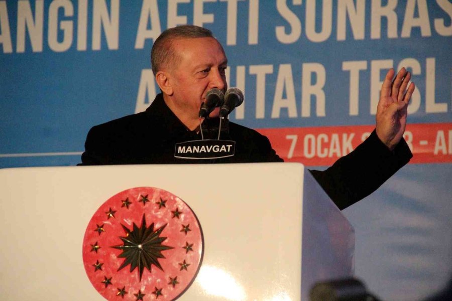 Cumhurbaşkanı Erdoğan’dan Manavgat’ta Yapılan Konutların Hak Sahiplerine Müjde
