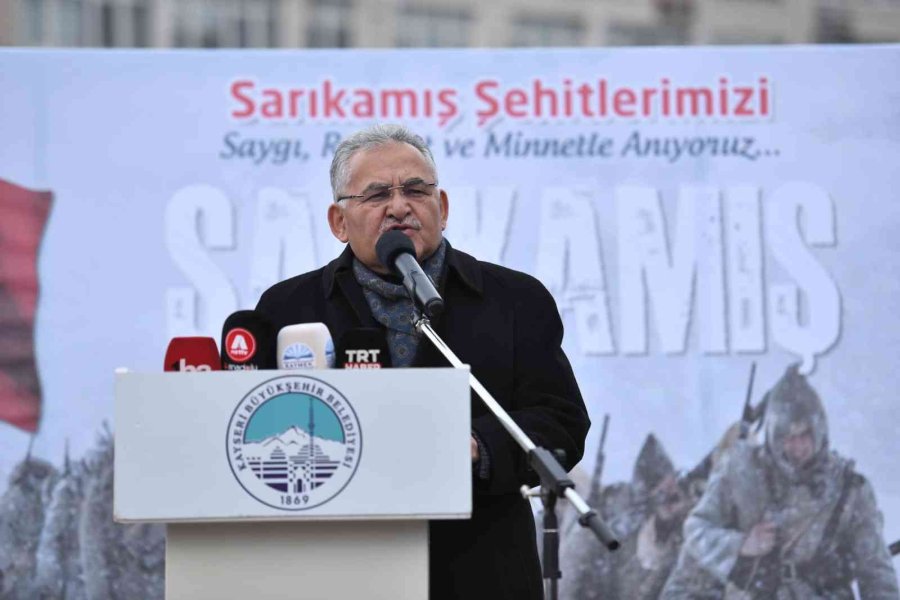 Başkan Büyükkılıç, Vali Çiçek İle Birlikte Sarıkamış Şehitlerini Anma Programı’na Katıldı