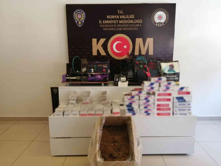 Konya’da Kaçak Sigara Operasyonu: 5 Gözaltı
