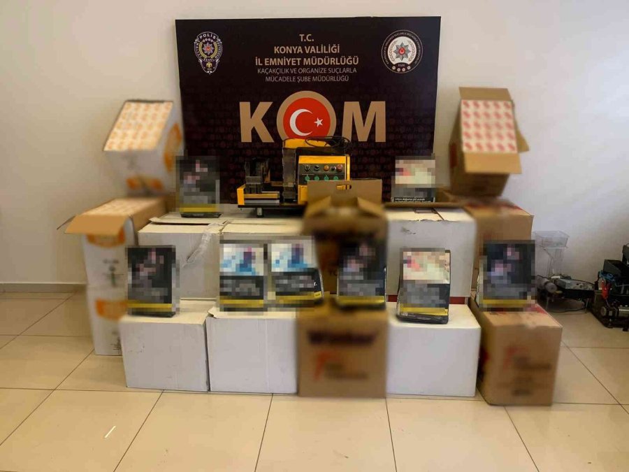 Konya’da Kaçak Sigara Operasyonu: 5 Gözaltı