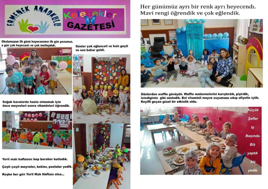 Gazetecilik Mesleği Tanıtılan Anaokulu Öğrencileri Kendi Haberlerini Kendileri Yaptı