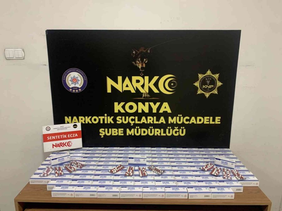 Konya’da Matbaada 6 Bin 48 Adet Uyuşturucu Hap Ele Geçirildi