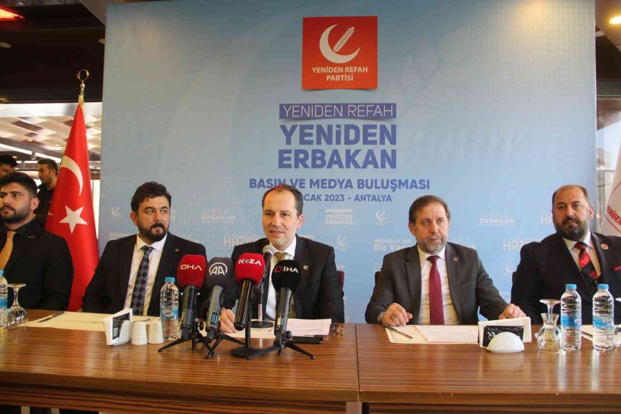 Erbakan: "oy Oranımız Yüzde 8’in Üzerinde"