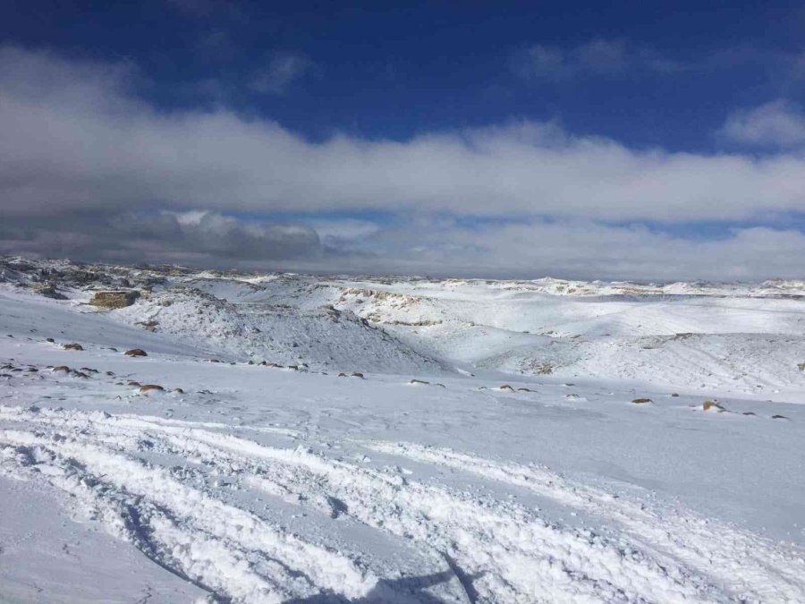Mersin Anamur’da Kar Yağışı