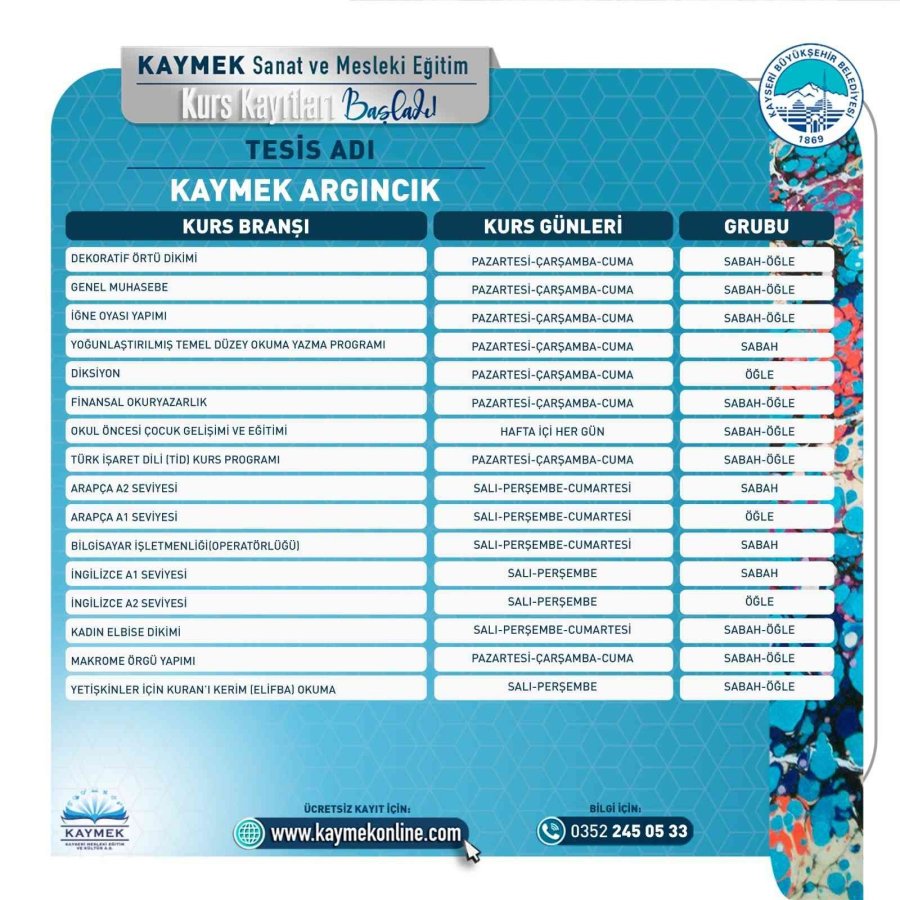 Kaymek’in 2. Dönem Kurs Kayıtlarına İlk Saatlerden Yoğun İlgi