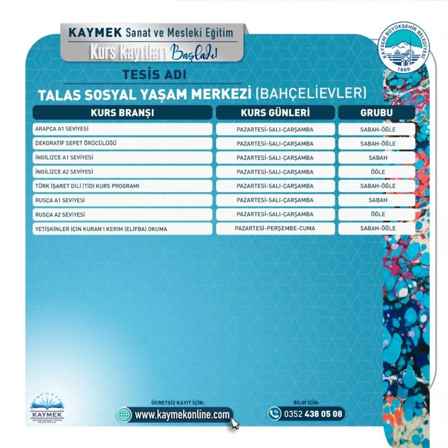 Kaymek’in 2. Dönem Kurs Kayıtlarına İlk Saatlerden Yoğun İlgi