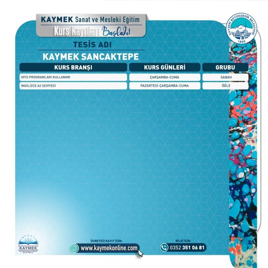 Kaymek’in 2. Dönem Kurs Kayıtlarına İlk Saatlerden Yoğun İlgi