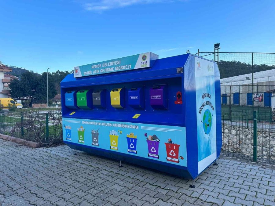 Kemer’de 3 Mahalleye ‘mobil Atık Getirme Merkezi’ Yerleştirildi