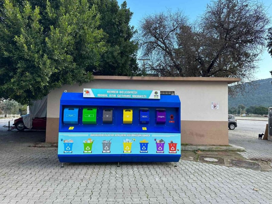 Kemer’de 3 Mahalleye ‘mobil Atık Getirme Merkezi’ Yerleştirildi