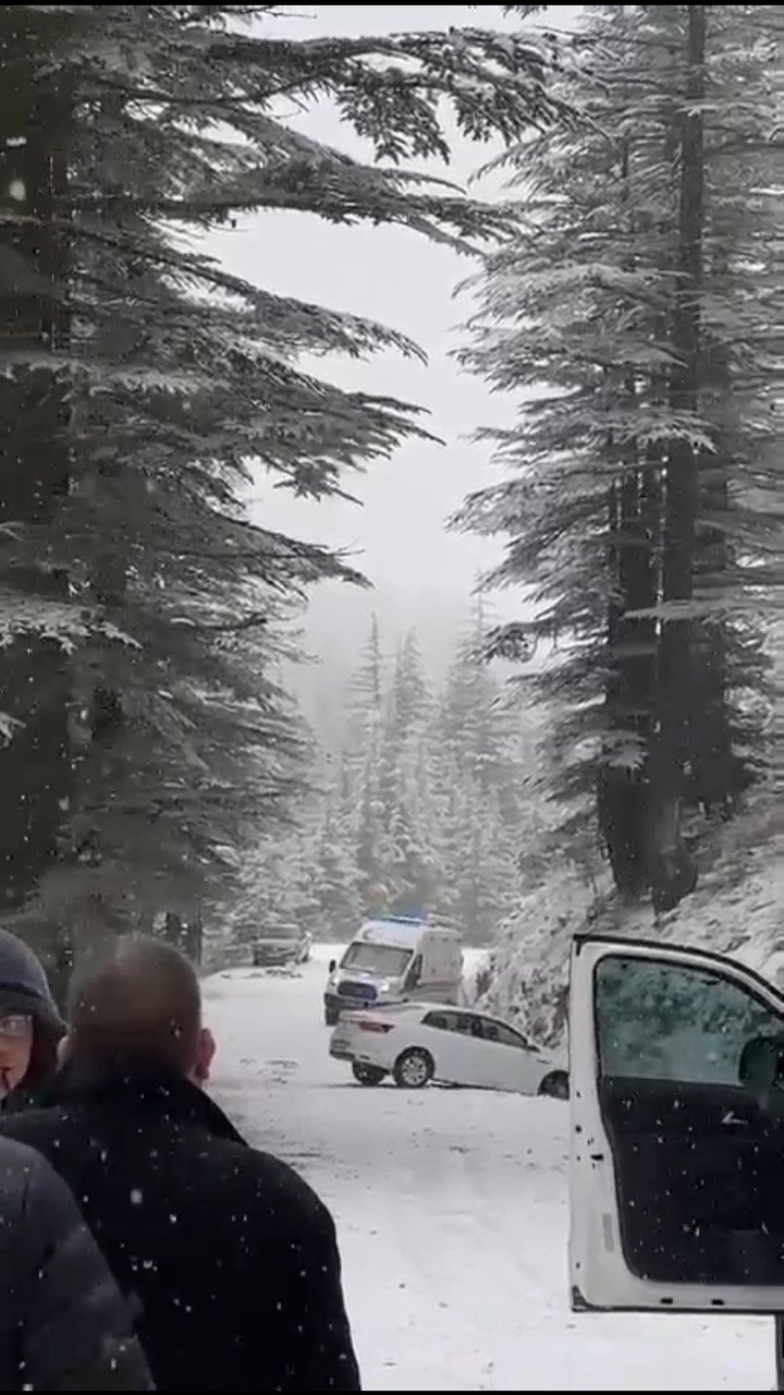 Mersin Anamur’da Kar Yağışı