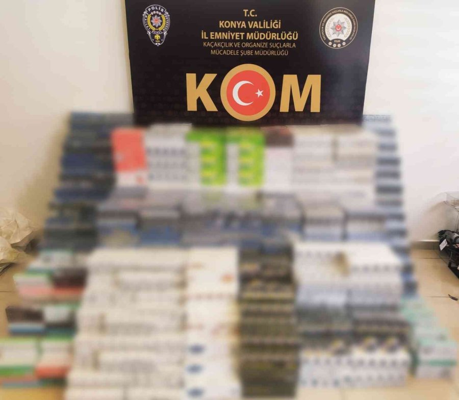 Konya’da Yüz Binlerce Lira Değerinde Kaçak Sigara Ele Geçirildi