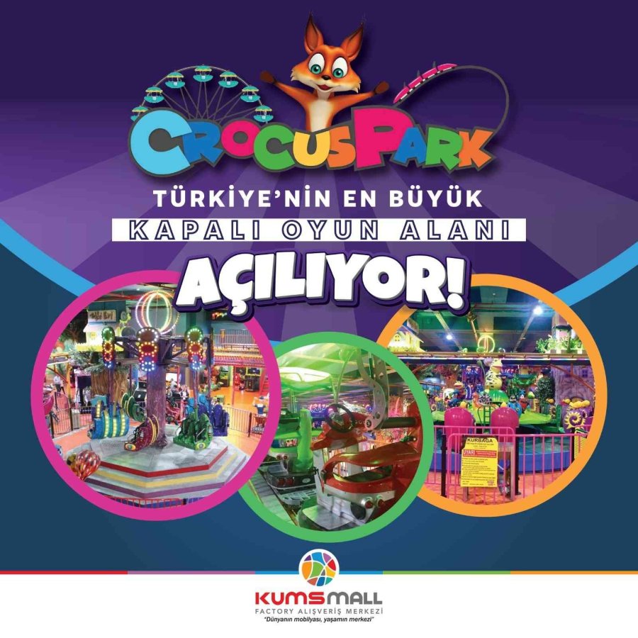 Çocuklar Ve Aileleri Bu Habere Çok Sevinecek: Kumsmall Crocuspark Açılıyor