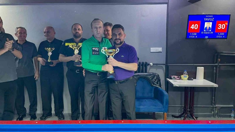 3 Bant Bilardoda Eskişehir Birincisi Belli Oldu